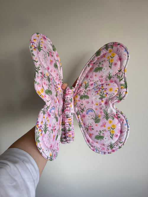 Garden bunnies fairy wings